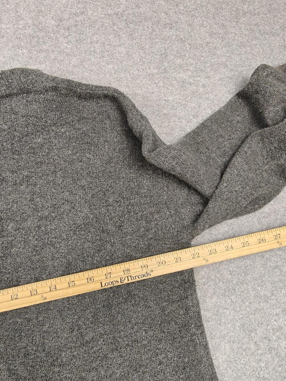 STACCATO Cardigan Womens Large Gray Chunky-Knit Collared Button Pocket - Picture 7 of 8